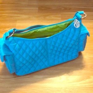 Vera Bradley turquoise satchel handbag